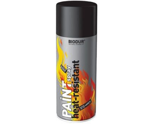 Farba żaroodporna 600stC (czarna) spray
