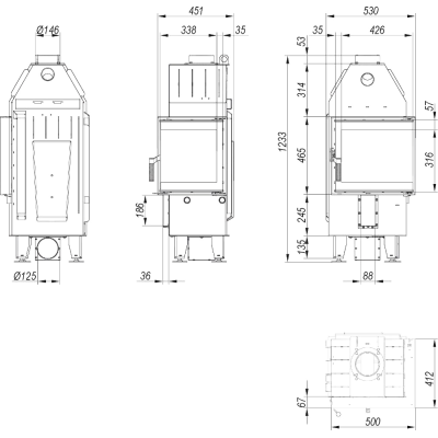 Defro Home INTRA XS BL MINI OPTI