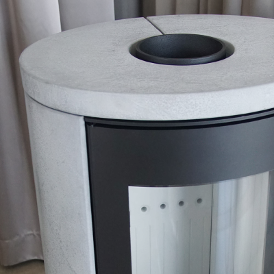 KRATKI KOZA AB S/DR 8 kW Ø 150 beton szary