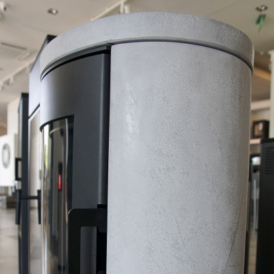 KRATKI KOZA AB S/DR 8 kW Ø 150 beton szary