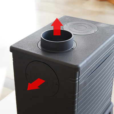 KRATKI koza K10 Ø 130 9,5kW