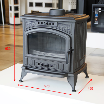 KRATKI koza z płaszczem wodnym K6 Ø 130 8 kW