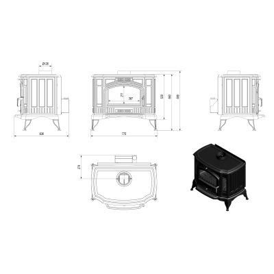 KRATKI koza K9 z turbofanem Ø 130 10 kW