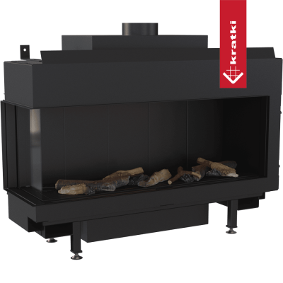 KRATKI Kominek gazowy LEO 100 lewy propan Ø 100/150 8,2 kW