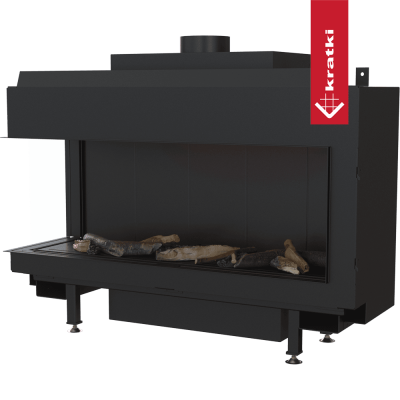 KRATKI Kominek gazowy LEO 100 lewy propan Ø 100/150 8,2 kW