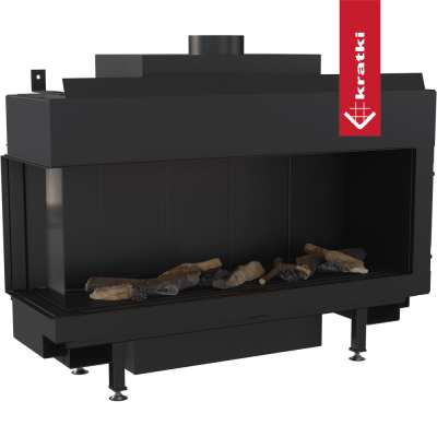 KRATKI Kominek gazowy LEO 100 lewy propan Ø 100/150 8,2 kW