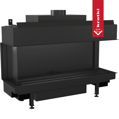 KRATKI Kominek gazowy LEO 100 lewy prawy propan butan Ø 100/150 9,5 kW KRATKI Kominek gazowy LEO 100 lewy prawy propan butan Ø 100/150 9,5 kW