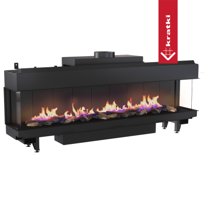 KRATKI Kominek gazowy LEO 200 lewy prawy gaz ziemny (NG) Ø 130/200 16 kW KRATKI Kominek gazowy LEO 200 lewy prawy gaz ziemny (NG) Ø 130/200 16 kW