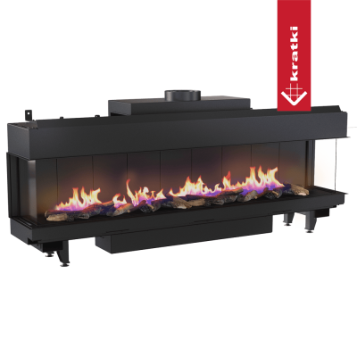 KRATKI Kominek gazowy LEO 200 lewy prawy propan Ø 130/200 12,5 kW KRATKI Kominek gazowy LEO 200 lewy prawy propan Ø 130/200 12,5 kW