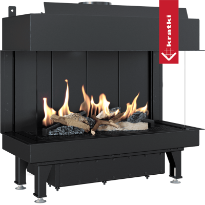 KRATKI Kominek gazowy LEO 70 lewy prawy propan Ø 100/150 4,8 kW KRATKI Kominek gazowy LEO 70 lewy prawy propan Ø 100/150 4,8 kW