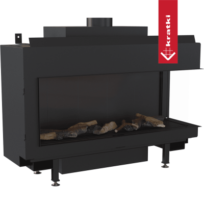 KRATKI Kominek gazowy LEO 100 prawy propan butan Ø 100/150 9,5 kW KRATKI Kominek gazowy LEO 100 prawy propan butan Ø 100/150 9,5 kW