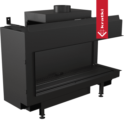 KRATKI Kominek gazowy LEO 100 prawy propan butan Ø 100/150 9,5 kW KRATKI Kominek gazowy LEO 100 prawy propan butan Ø 100/150 9,5 kW