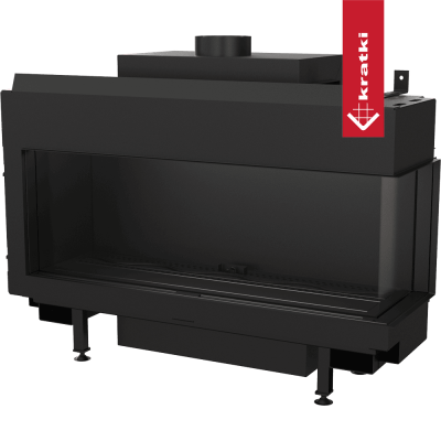 KRATKI Kominek gazowy LEO 100 prawy propan Ø 100/150 8,2 kW