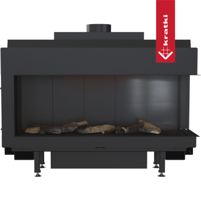 KRATKI Kominek gazowy LEO 100 prawy propan Ø 100/150 8,2 kW