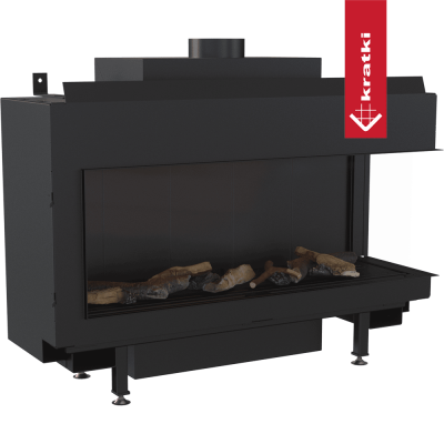 KRATKI Kominek gazowy LEO 100 prawy propan Ø 100/150 8,2 kW
