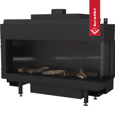 KRATKI Kominek gazowy LEO 100 prawy propan Ø 100/150 8,2 kW