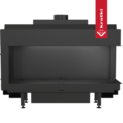 KRATKI Kominek gazowy LEO 100 prawy propan Ø 100/150 8,2 kW