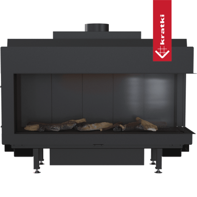 KRATKI Kominek gazowy LEO 100 prawy propan Ø 100/150 8,2 kW
