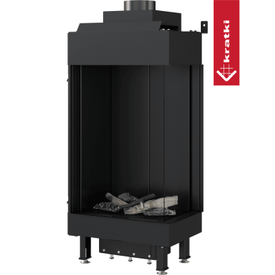 KRATKI Kominek gazowy LEO 45 / 68 prawy propan Ø 100/150 3,8 kW