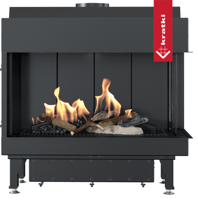 KRATKI Kominek gazowy LEO 70 prawy propan butan Ø 100/150 6,1 kW KRATKI Kominek gazowy LEO 70 prawy propan butan Ø 100/150 6,1 kW