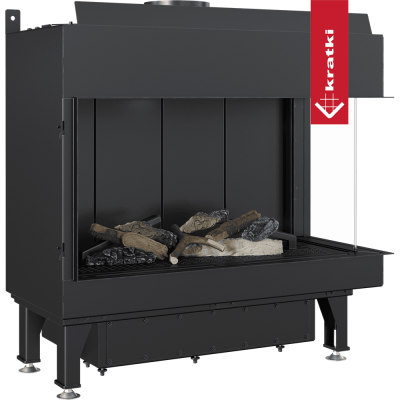 KRATKI Kominek gazowy LEO 70 prawy propan Ø 100/150 4,8 kW