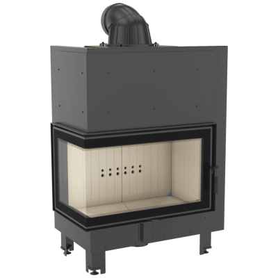 KRATKI MBO lewy BS 15 kW Ø200 Szyba gięta