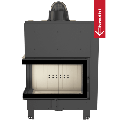 KRATKI MBO lewy BS 15 kW Ø200 Szyba gięta