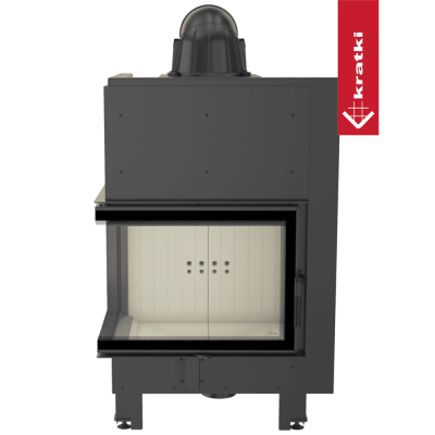 KRATKI MBZ lewy BS 13 kW Ø200 Szyba gięta