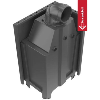 KRATKI MBZ lewy BS 13 kW Ø200 Szyba gięta