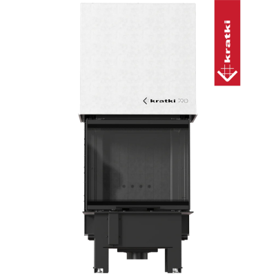 Kominek KRATKI REGNOR 600/400 7 kW ø 200 3-szybowy, czarne wyłożenie Kominek KRATKI REGNOR 600/400 7 kW ø 200 3-szybowy, czarne wyłożenie