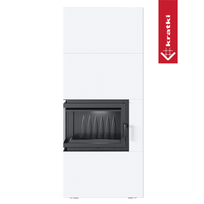 KRATKI Simple Box 8 kW Ø 200 Bianco Lewy KRATKI Simple Box 8 kW Ø 200 Bianco Lewy