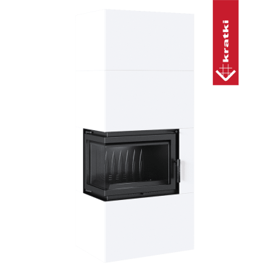KRATKI Simple Box 8 kW Ø 200 Bianco Lewy KRATKI Simple Box 8 kW Ø 200 Bianco Lewy