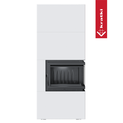 Kominek powietrzny Simple Box 8 kW Ø 200 Bianco z domykaniem Kominek powietrzny Simple Box 8 kW Ø 200 Bianco z domykaniem