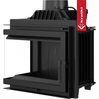 Kominek powietrzny żeliwny KRATKI SIMPLE lewy BS 8 kW Ø 200 ZESTAW1 Kominek powietrzny żeliwny KRATKI SIMPLE lewy BS 8 kW Ø 200 ZESTAW1