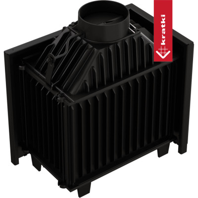 Kominek powietrzny żeliwny KRATKI SIMPLE lewy BS 8 kW Ø 200 ZESTAW1 Kominek powietrzny żeliwny KRATKI SIMPLE lewy BS 8 kW Ø 200 ZESTAW1