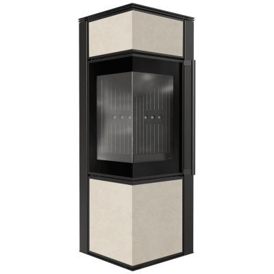 Piec stalowy koza Tora S 8 kW ø 150, czarny termotec, spiek  fokos sale