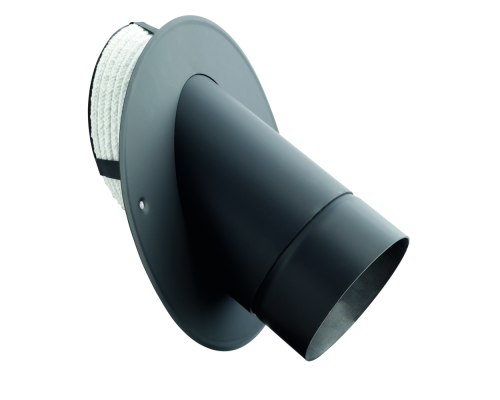 Wkładka kątowa 45° teleskopowa do komina ceramicznego WKK-CS 130/200/45-CZ