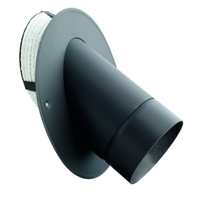 Wkładka kątowa 45° teleskopowa do komina ceramicznego WKK-CS 150/200/45-CZ
